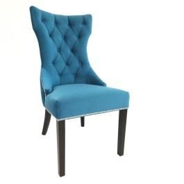 Eleganckie pikowane krzesło do jadalni w stylu glamour SORIA